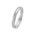 3mm D Shape Plain Sterling Silver 925 Band Ring