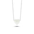 Heart Fire Opal Sterling Silver Necklace
