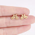 Stainless Steel Bicycle Stud Earrings Set for Women Gift