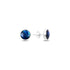 Sterling Silver Round Abalone Mother of Pearl Solitaire Stud Earrings – Iridescent Ocean-Inspired Beauty