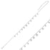 Dangle Round CZ Sterling Silver Anklet