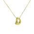 Bubble Letter Pendant Necklace in Stainless Steel – Trendy Minimalist Initial Jewelry for Everyday Style