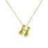 Bubble Letter Pendant Necklace in Stainless Steel – Trendy Minimalist Initial Jewelry for Everyday Style