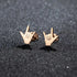 Love Hand Gesture Stud Earrings for Women Stainless Steel Minimalist Sign Language Jewelry Gift