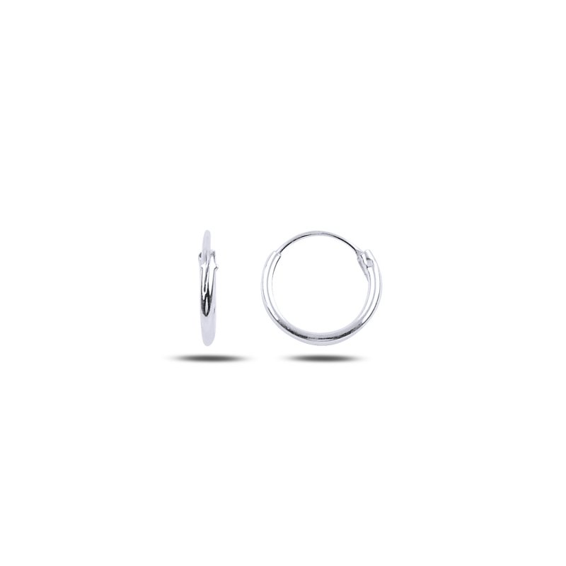 Sterling Silver Thin Hoop Earrings for Women, Minimalist Lightweight Design, Everyday Classic Style