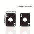 Ace of Spades Stainless Steel Stud Earrings – Minimalist Poker Card Jewelry for Trendy Everyday Style