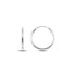 Sterling Silver Thin Hoop Earrings for Women, Minimalist Lightweight Design, Everyday Classic Style