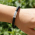 Braided Leather Bracelet with Minimalist Clasp For Men