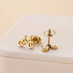 Stainless Steel Bicycle Stud Earrings Set for Women Gift