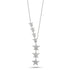 Pave CZ Falling Star Sterling Silver Necklace