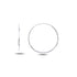 Sterling Silver Thin Hoop Earrings for Women, Minimalist Lightweight Design, Everyday Classic Style