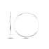 Sterling Silver Thin Hoop Earrings for Women, Minimalist Lightweight Design, Everyday Classic Style