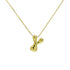 Bubble Letter Pendant Necklace in Stainless Steel – Trendy Minimalist Initial Jewelry for Everyday Style