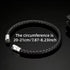Braided Leather Bracelet with Minimalist Clasp For Men