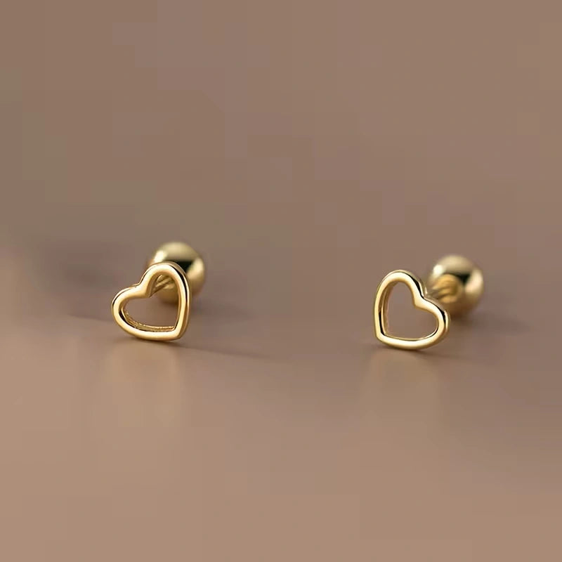 Minimalist Heart Stud Earrings for Everyday Elegance