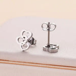 Triple Heart Stainless Steel Stud Earrings – Cute Minimalist Love Jewelry for Everyday Romantic Style