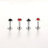 Poker Card Cartilage Stud Earrings Set – Stainless Steel Spade Club Heart Diamond Piercing Jewelry