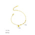Gold Plated Stainless Steel Tiny Heart Beaded Anklet – Delicate Summer Charm Chain for Casual & Beach Style
