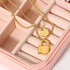 Minimalist Double Layer Stainless Steel Snake Chain Necklace with Lock Pendant – Trendy Multi Strand Necklace