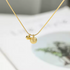 18K Gold Plated Stainless Steel Minimalist Ball Bead Pendant Necklace with Snake Chain – Dainty & Elegant Jewelry
