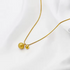 18K Gold Plated Stainless Steel Minimalist Ball Bead Pendant Necklace with Snake Chain – Dainty & Elegant Jewelry