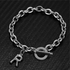 Stainless Steel Initial Letter Charm Bracelet with OT Clasp – Gold & Silver Alphabet A-Z Personalized Jewelry
