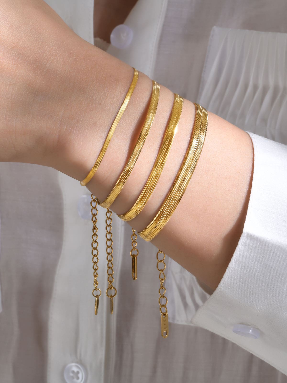 Bold Stainless Steel Snake Bone Link Bracelet – Hip Hop Style Chain in Silver or Gold, for Men and Women