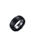 Men's Black Tungsten Carbide Ring – 8mm Brushed Matte Finish Band, Durable Comfort Fit Wedding or Fashion Ring