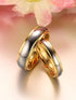 Gold & Silver Tungsten Wedding Band Set – Minimalist Durable Couple Rings for Engagement, Anniversary, Everyday