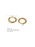 Chunky Stainless Steel Hoop Earrings for Women, 18K Gold & Silver Minimalist Thick Huggie Hoops, Everyday Style