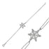 CZ Snowflake Sterling Silver Bracelet