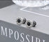 Stainless Steel Dumbbell Barbell Black CZ Stud Earrings with Roman Numerals, Unisex Gym Jewelry for Men and Women