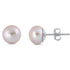 Pink 8mm Freshwater Pearl Sterling Silver Stud Earrings for a Soft, Classic and Elegant Everyday Style