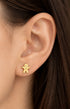 Gingerbread Man Stud Earrings – Stainless Steel Christmas Jewelry
