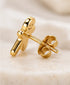 Gingerbread Man Stud Earrings – Stainless Steel Christmas Jewelry