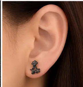 Giraffe Stud Earrings – Stainless Steel, Gold, Rose Gold, Black & Silver