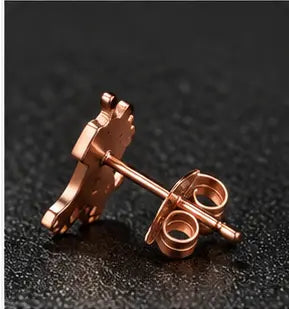 Giraffe Stud Earrings – Stainless Steel, Gold, Rose Gold, Black & Silver