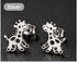 Giraffe Stud Earrings – Stainless Steel, Gold, Rose Gold, Black & Silver