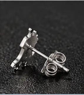 Giraffe Stud Earrings – Stainless Steel, Gold, Rose Gold, Black & Silver