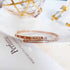 Roman Numeral Bangle Bracelet – Gold Plated Stainless Steel with Cubic Zirconia Inlay, Minimalist Elegant Style