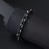 Men’s Vintage Chain Bracelet – Wide Stainless Steel Biker Link Bracelet with Antique Finish, Bold Statement Style