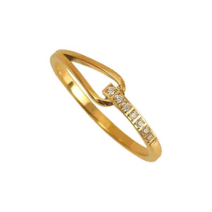 Elegant Teardrop CZ Stone Ring for Women, Stainless Steel Gold & Silver Finish Fashion Jewelry, Hypoallergenic Gift