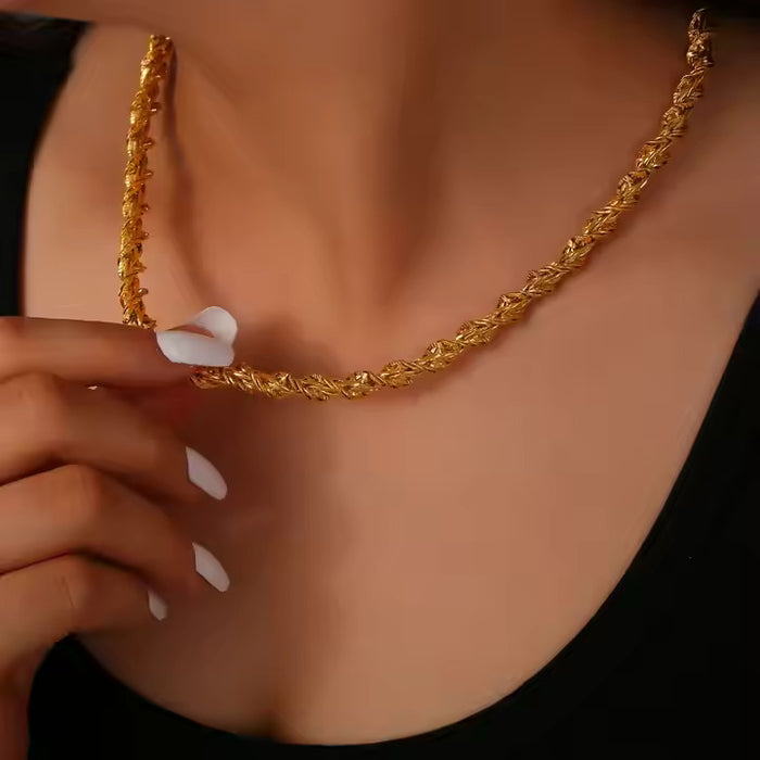 Bold Rope Chain Necklace in Gold – Stainless Steel, Multiple Thicknesses & Lengths