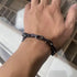 Men’s Vintage Chain Bracelet – Wide Stainless Steel Biker Link Bracelet with Antique Finish, Bold Statement Style