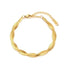 Twisted Herringbone Gold Bracelet – Stainless Steel, Bold & Elegant Everyday Jewelry, Minimalist Style