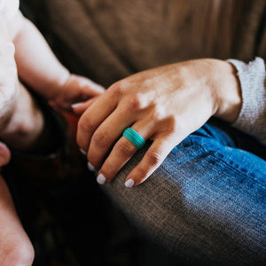 Classic 8.5MM Silicone Ring for Men – Durable Band For Women – Flexible Design with Sleek Dual Line for Everyday Comfort