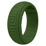 Gyration Twist Silicone Ring for Men – Flexible Rubber Band with Unique Swirl Design, Lightweight & Comfortable