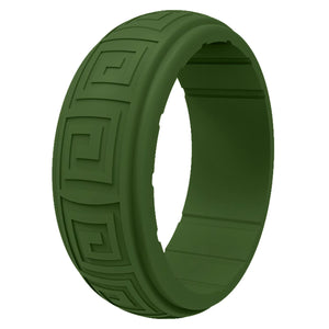 Gyration Twist Silicone Ring for Men – Flexible Rubber Band with Unique Swirl Design, Lightweight & Comfortable