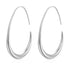 Minimalist Long Hook Dangle Earrings for Women, Stainless Steel Drop Design, Elegant Gold & Silver Tones