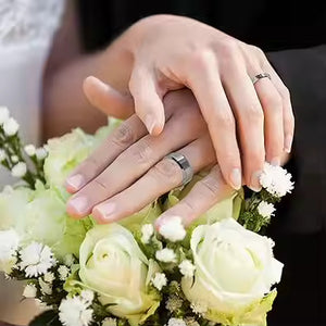 8mm White Tungsten Carbide Wedding Band Ring – Unisex Matte Finish Comfort Fit – Scratch Resistant & Durable